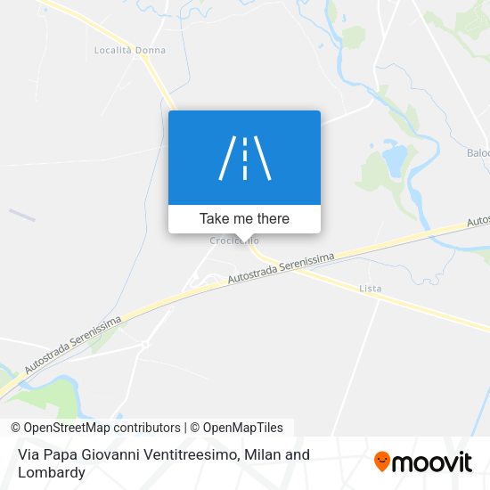 Via Papa Giovanni Ventitreesimo map