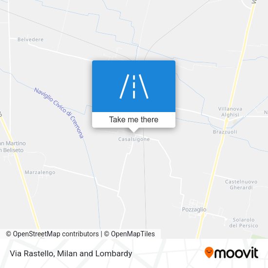 Via Rastello map