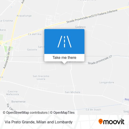 Via Prato Grande map
