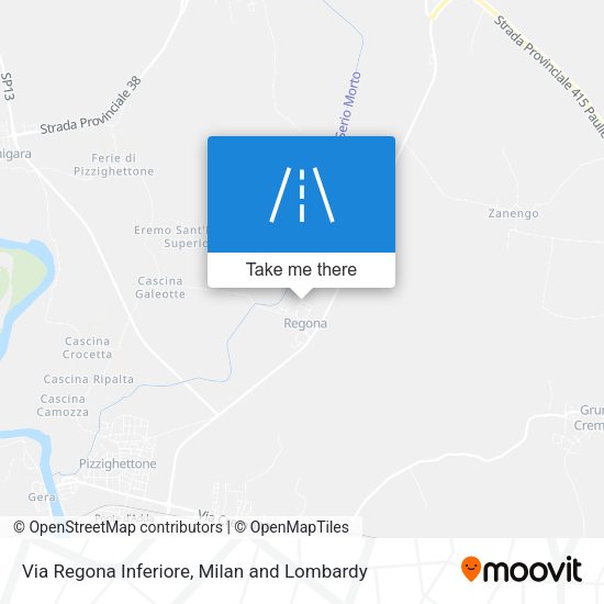Via Regona Inferiore map