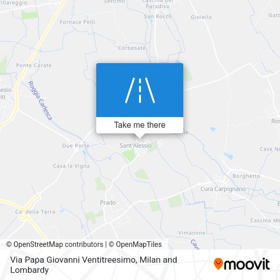Via Papa Giovanni Ventitreesimo map