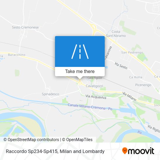 Raccordo Sp234-Sp415 map
