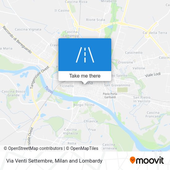 Via Venti Settembre map