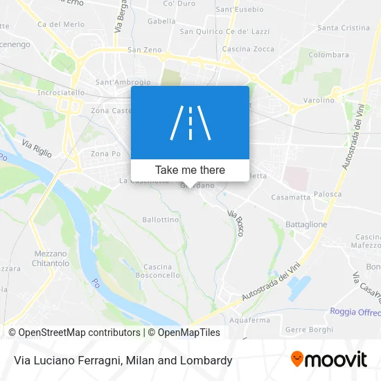 Via Luciano Ferragni map