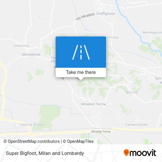 Super Bigfoot map
