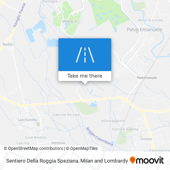 Sentiero Della Roggia Speziana map