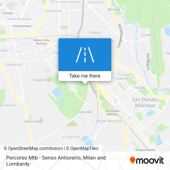 Percorso Mtb - Senso Antiorario map