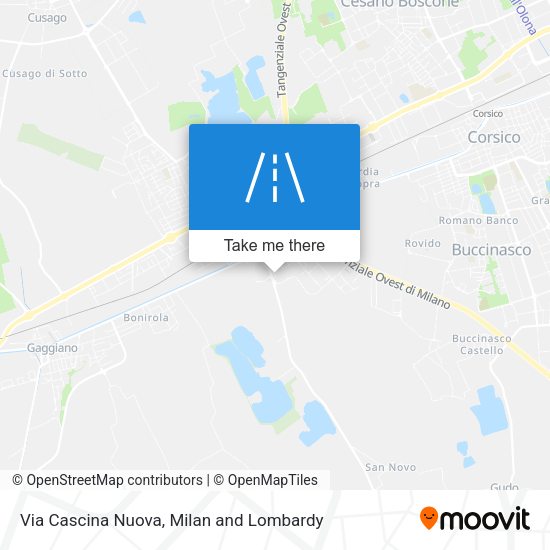 Via Cascina Nuova map