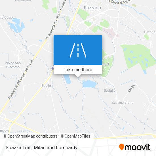 Spazza Trail map