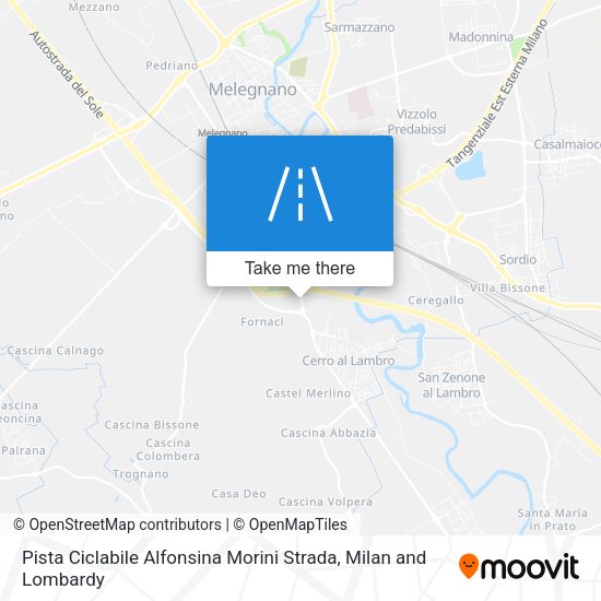Pista Ciclabile Alfonsina Morini Strada map