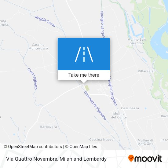 Via Quattro Novembre map