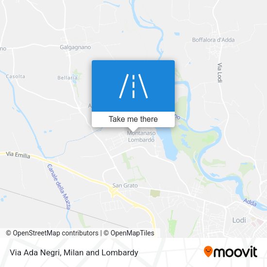 Via Ada Negri map