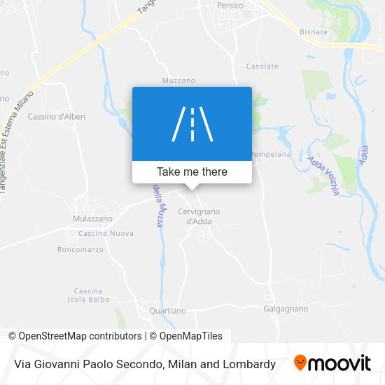 Via Giovanni Paolo Secondo map