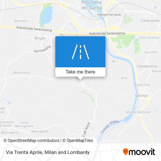 Via Trenta Aprile map