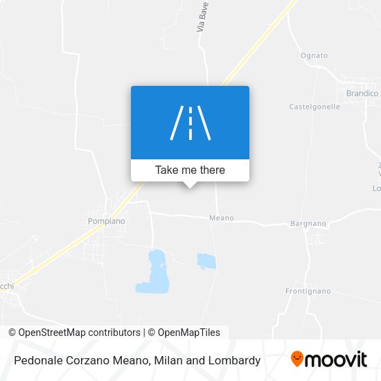 Pedonale Corzano Meano map