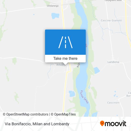 Via Bonifaccio map