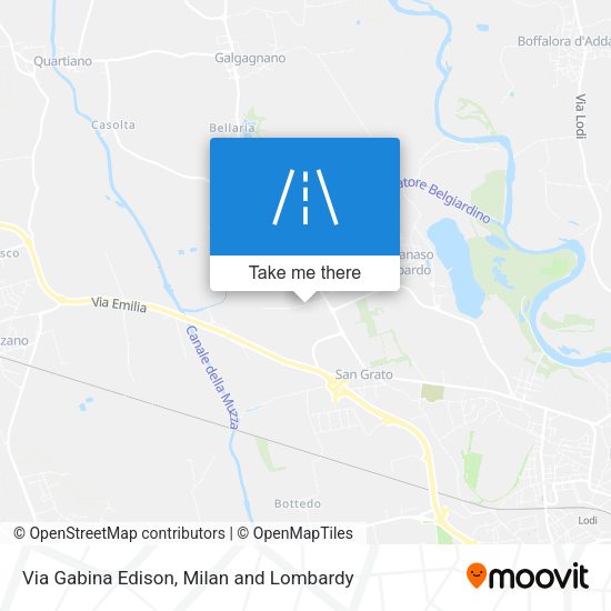 Via Gabina Edison map
