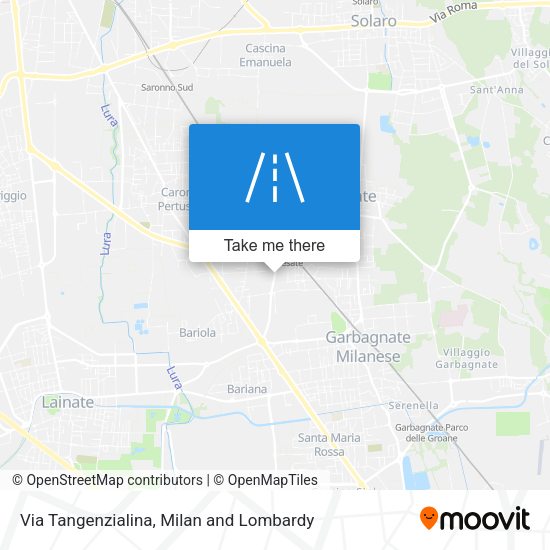 Via Tangenzialina map