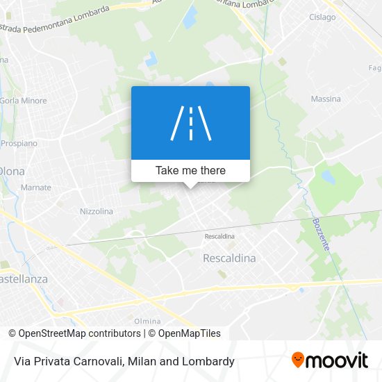 Via Privata Carnovali map
