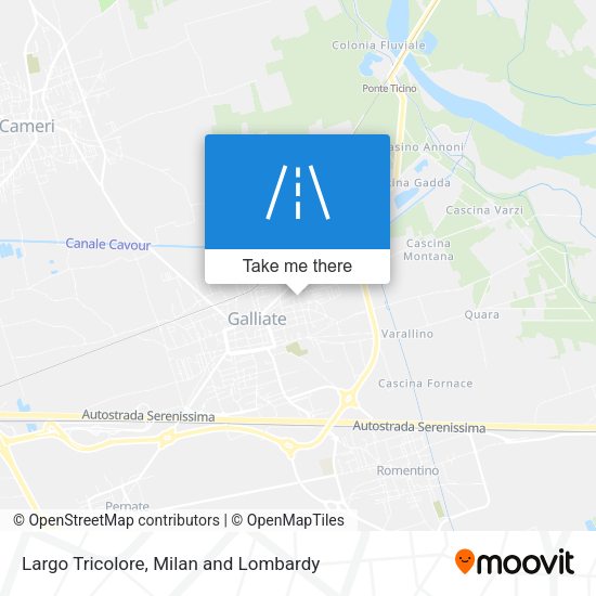 Largo Tricolore map