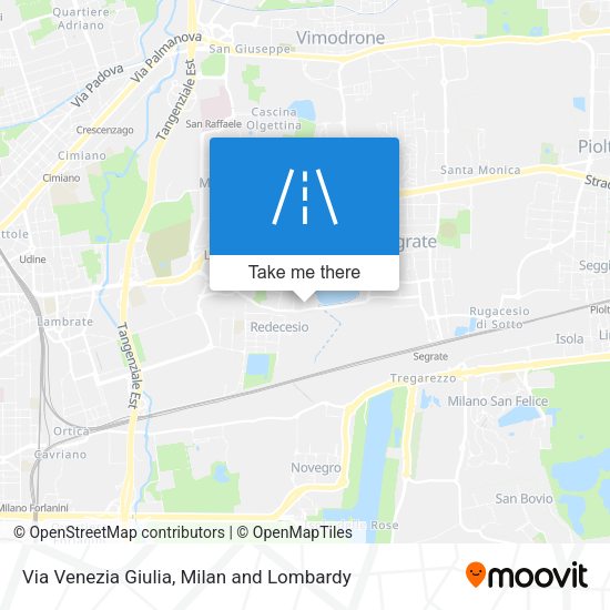 Via Venezia Giulia map
