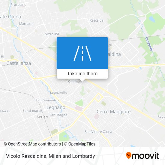 Vicolo Rescaldina map