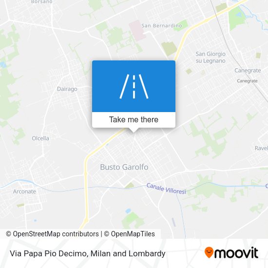Via Papa Pio Decimo map
