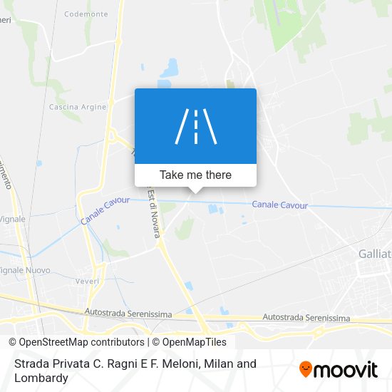 Strada Privata C. Ragni E F. Meloni map