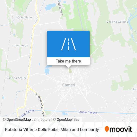 Rotatoria Vittime Delle Foibe map