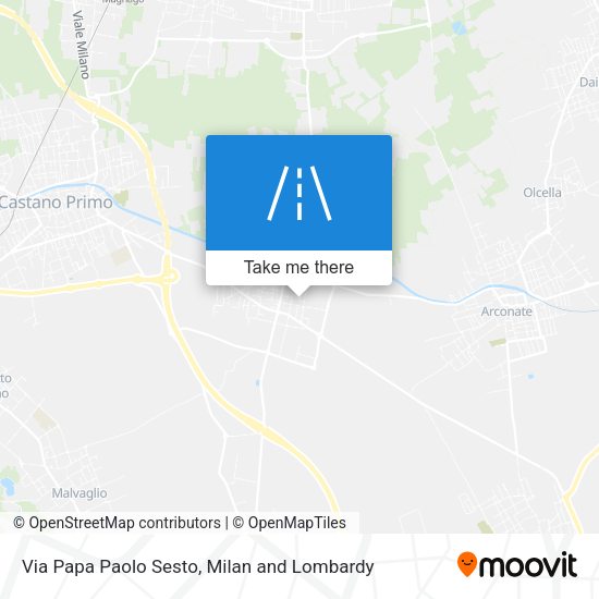 Via Papa Paolo Sesto map
