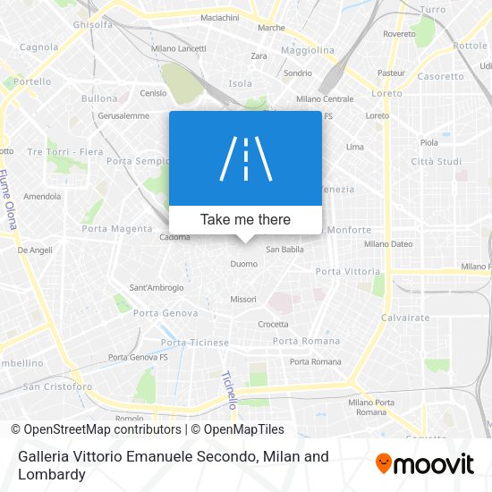 Galleria Vittorio Emanuele Secondo map