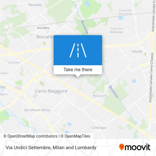 Via Undici Settembre map