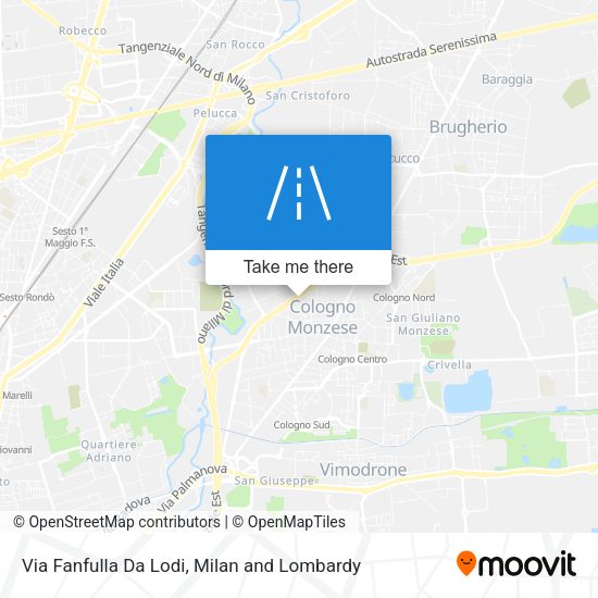 Via Fanfulla Da Lodi map