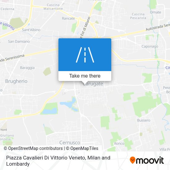 Piazza Cavalieri Di Vittorio Veneto map