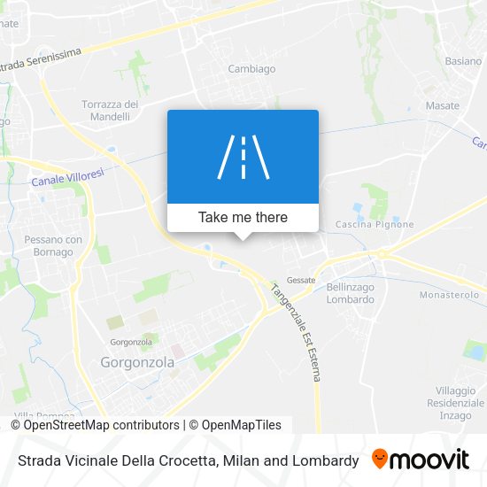 Strada Vicinale Della Crocetta map