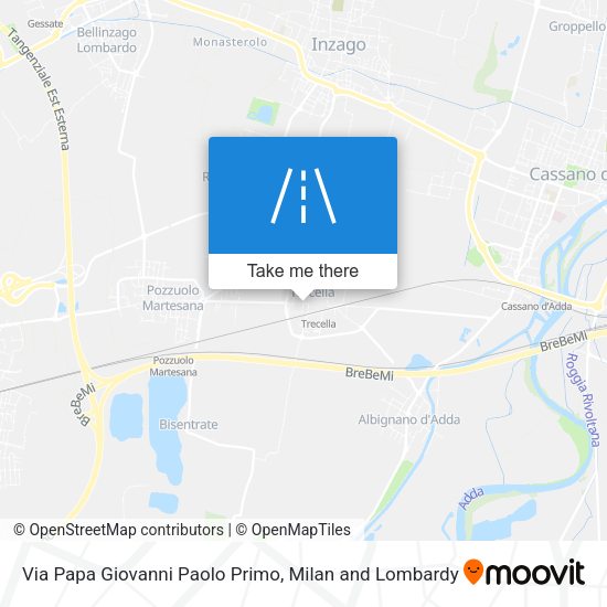 Via Papa Giovanni Paolo Primo map