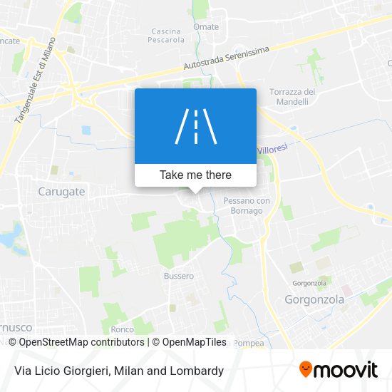 Via Licio Giorgieri map