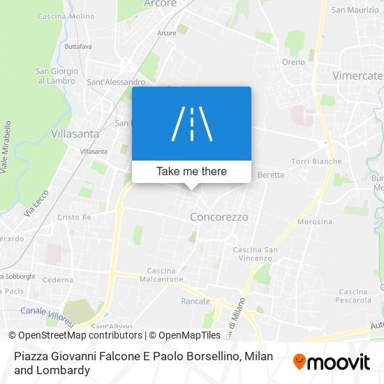 Piazza Giovanni Falcone E Paolo Borsellino map