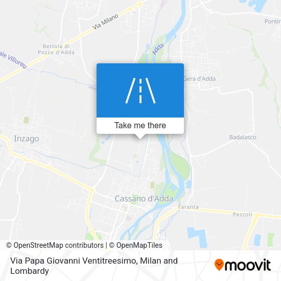 Via Papa Giovanni Ventitreesimo map