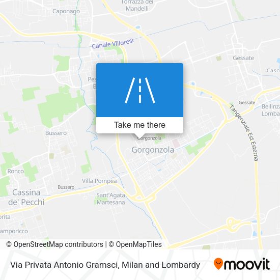 Via Privata Antonio Gramsci map