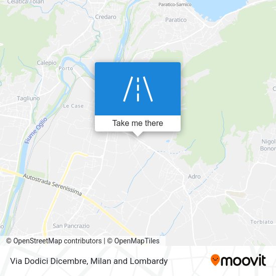 Via Dodici Dicembre map