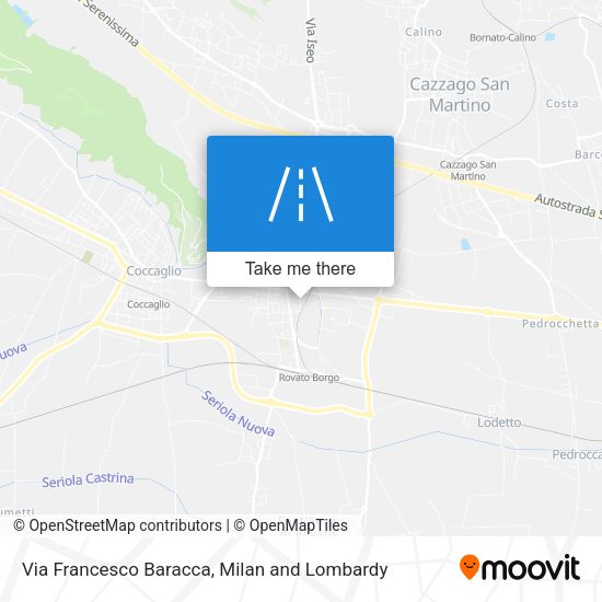 Via Francesco Baracca map