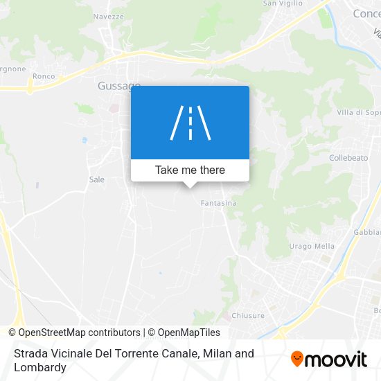 Strada Vicinale Del Torrente Canale map