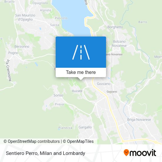 Sentiero Perro map