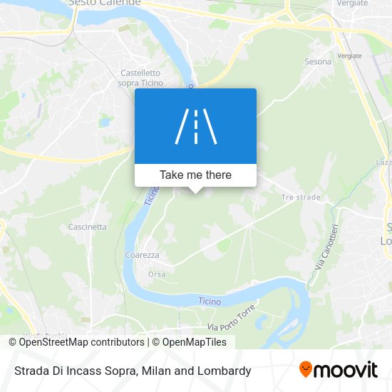 Strada Di Incass Sopra map
