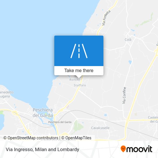 Via Ingresso map