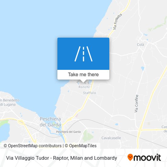 Via Villaggio Tudor - Raptor map