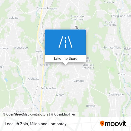 Località Zoia map