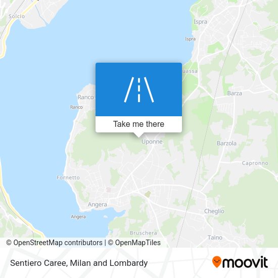 Sentiero Caree map
