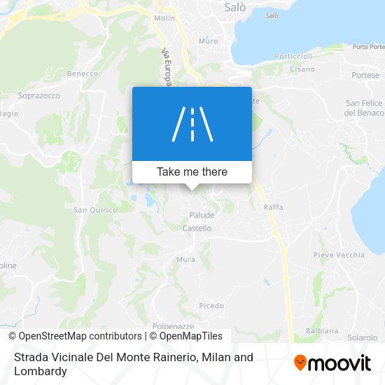 Strada Vicinale Del Monte Rainerio map